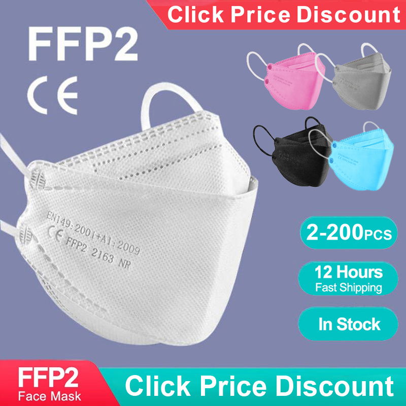 Kn95 Respirator Mask - Zertifizierte KN95 FFP2-Maske in Fischform für
