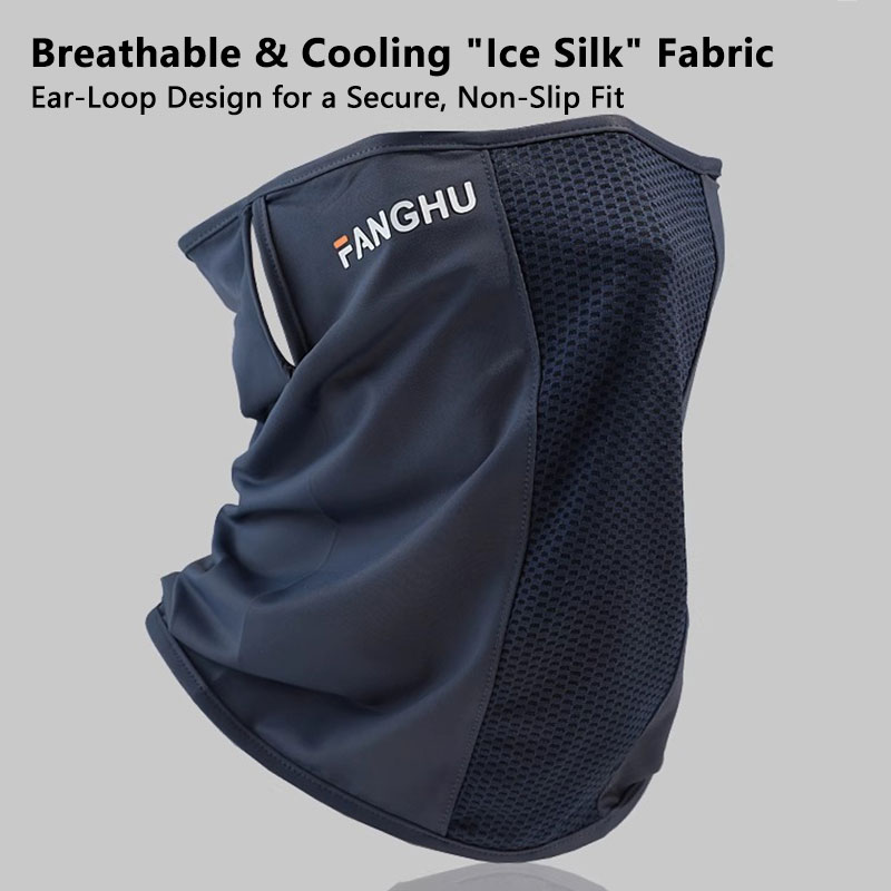 Sports Mask Breathable - Atmungsaktive Netz-Gesichtsmaske mit Ohrschlaufen, elastische Sonnenschutz-